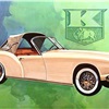  1952 Kaiser-Darrin — First production car to have fiber-glass reinforced plastic body: Illustrated by Robert M. Moyer