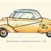 1955 Messerschmitt Kabinenroller KR200: Illustrated by Ralf Swoboda