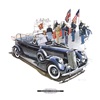 Lincoln Model K Convertible Sedan: Illustrated by Ken Dallison