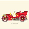 1904 Mercedes 40 Rear-Entrance Tonneau: Drawn by George Oliver