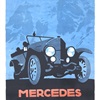 Mercedes 38/95 PS Ad (1914) – Illustrated by Ludwig Hohlwein
