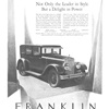Franklin Ad (September, 1925): Not Only the Leader in Style, But a Delight in Power – Illustrated by Everett Henry