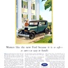 Ford Model A Tudor Sedan Ad (July, 1928) – Women like the new Ford because it is so safe—so sure—so easy to handle
