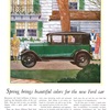 Ford Model A Fordor Sedan Ad (June, 1929) – Spring brings beautiful colors for the new Ford car