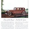 Lincoln Five-Passenger Sedan Ad (April–May, 1931) – Born of the Moment...Built for the Years