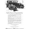 Dodge Brothers Sedan Ad (April, 1927) – Twelve Years of Dependability