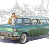 Chevrolet Bel-Air Nomad, 1957 – Illustrated by Kiyotaka Nagano