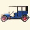 1909(08) Lancia Modello 'Beta' (Limousine 2 porte) – Illustrated by Fabio Luigi Rapi