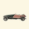 1913 Panhard-Levassor Sport 'Skiff' Body (Labourdette) – Illustrated by Fabio Luigi Rapi