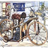 Daimler Motorized Bicycle (1885): Illustrated by Ken Dallison