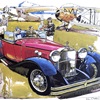 Mercedes-Benz Mannheim Cabriolet (1933): Illustrated by Ken Dallison