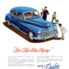 Dodge Four-Door Custom Sedan Ad (July, 1947) – "It's a Ship We're Buying"