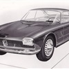 Maserati 5000 GT Coupe (Bertone), 1961 - Design Sketch by Giugiaro