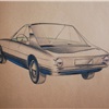 Austin Healey 3000 (Pininfarina), 1962 - Design Sketch