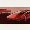 Honda HP-X (Pininfarina), 1984 – Design Sketch