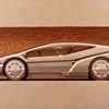 Honda HP-X (Pininfarina), 1984 – Design Sketch
