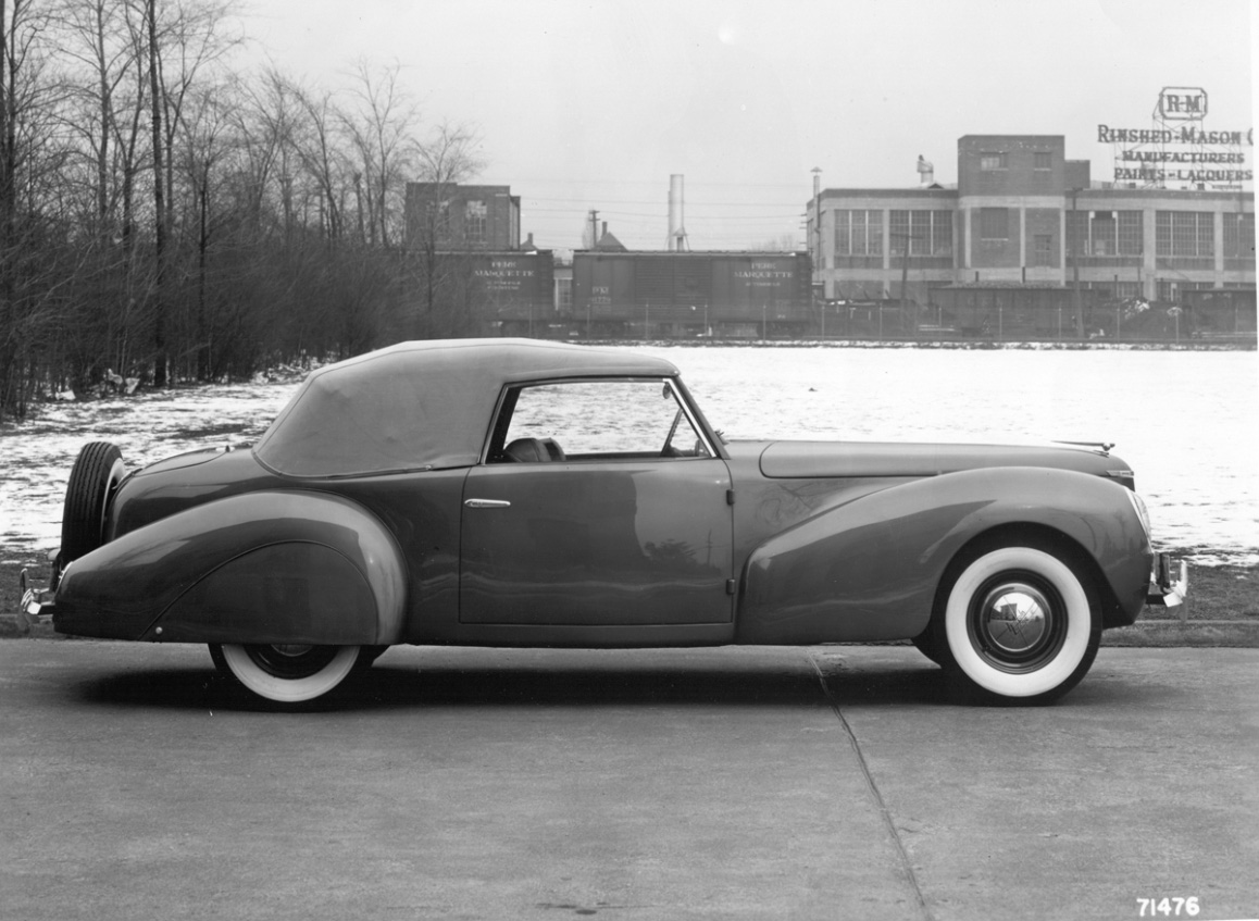 Lincoln Continental Prototype, 1939 - Designed and Built by E. T. Gregorie for Edsel Ford. (Photo: February 23, 1939. Courtesy The Henry Ford Museum)