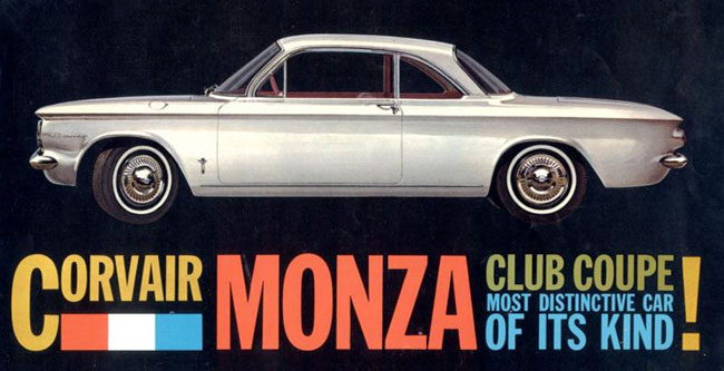 Chevrolet Corvair Monza Club Coupe Ad, 1960