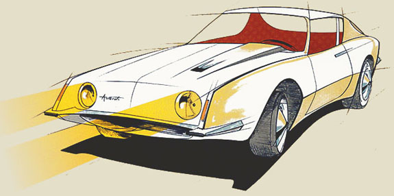 A Final Avanti rendering virtually identical to the 1963