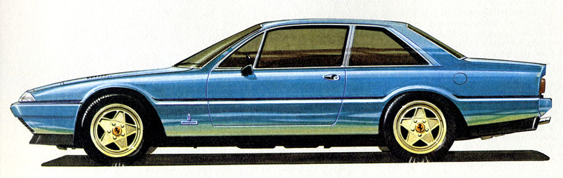 Ferrari 412 (Pininfarina), 1985-89 - Design Sketch