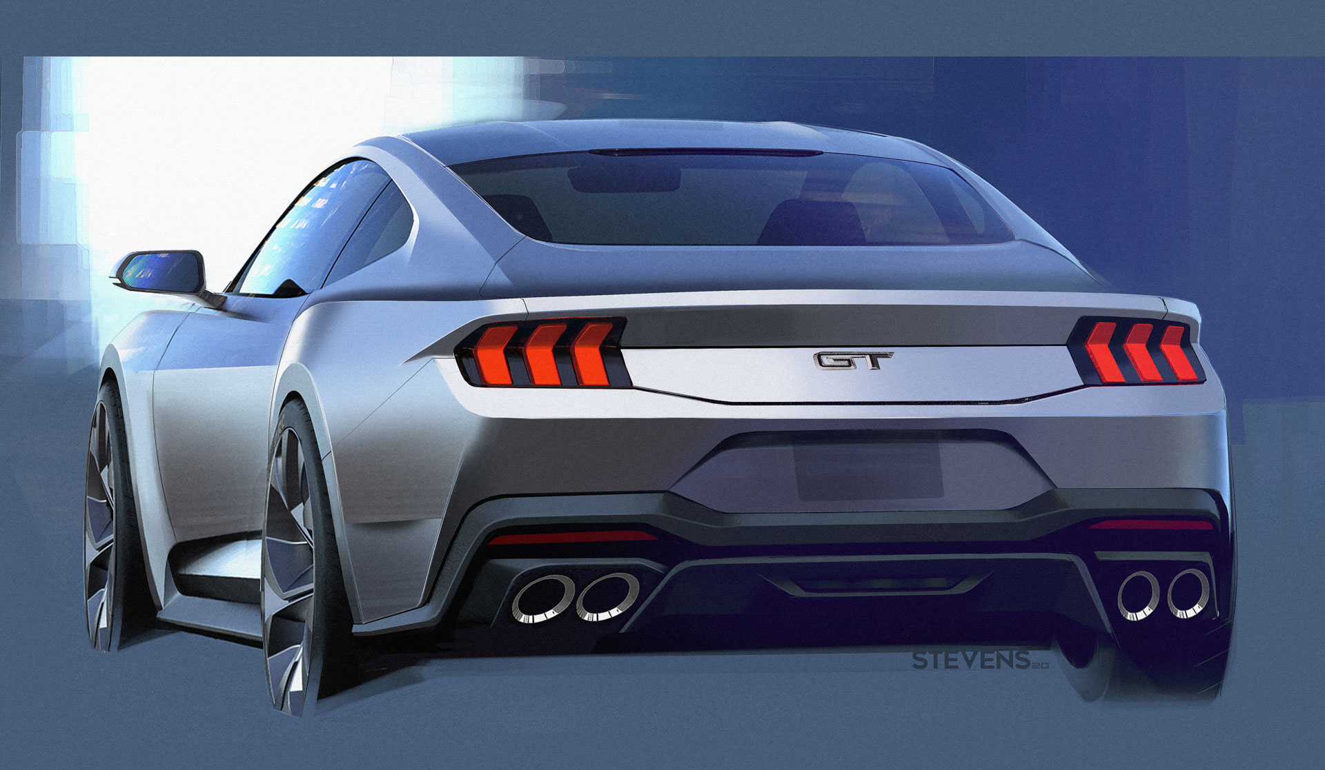 Ford Mustang, 2024 – Design Sketch