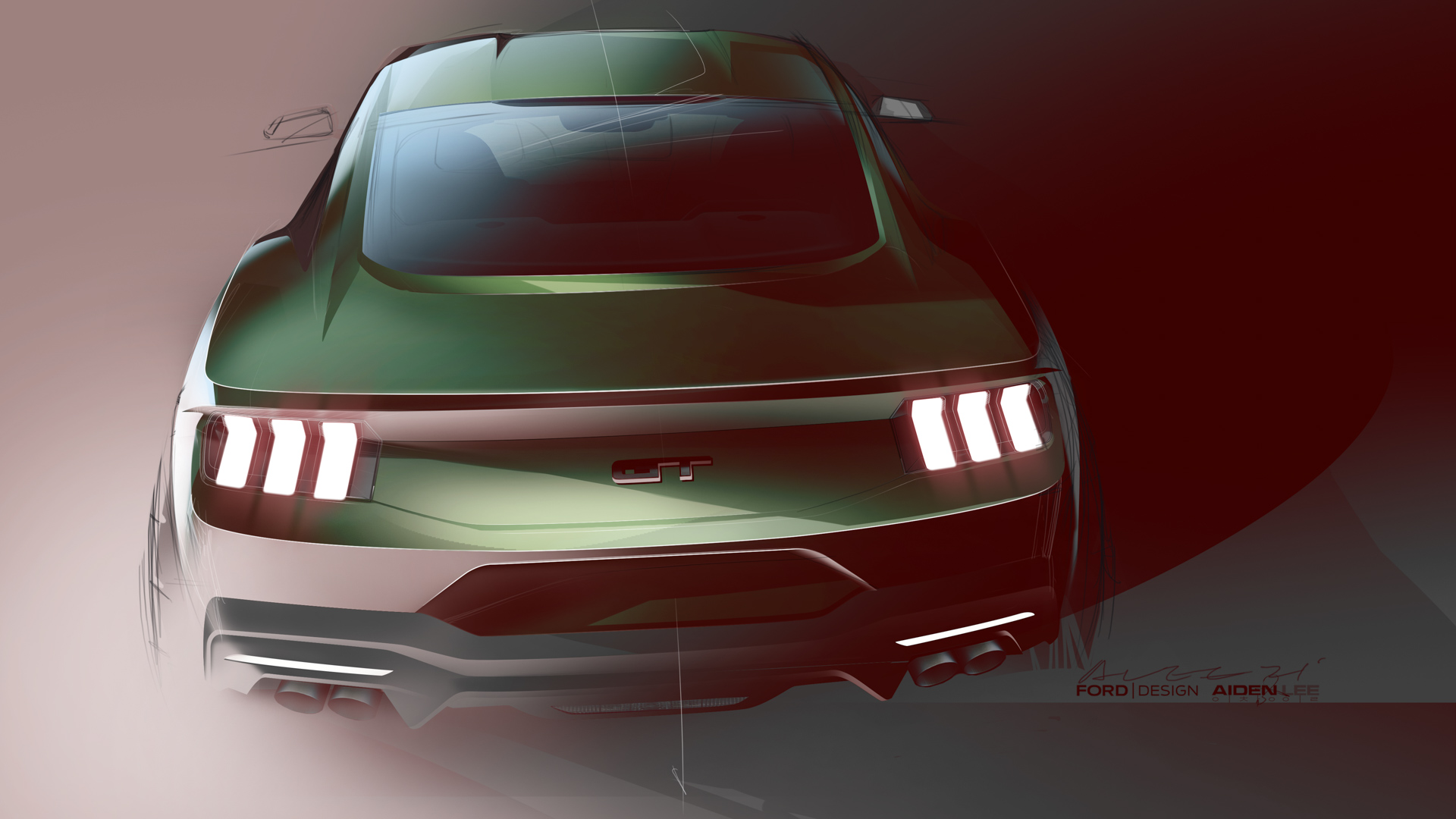 Ford Mustang, 2024 – Design Sketch