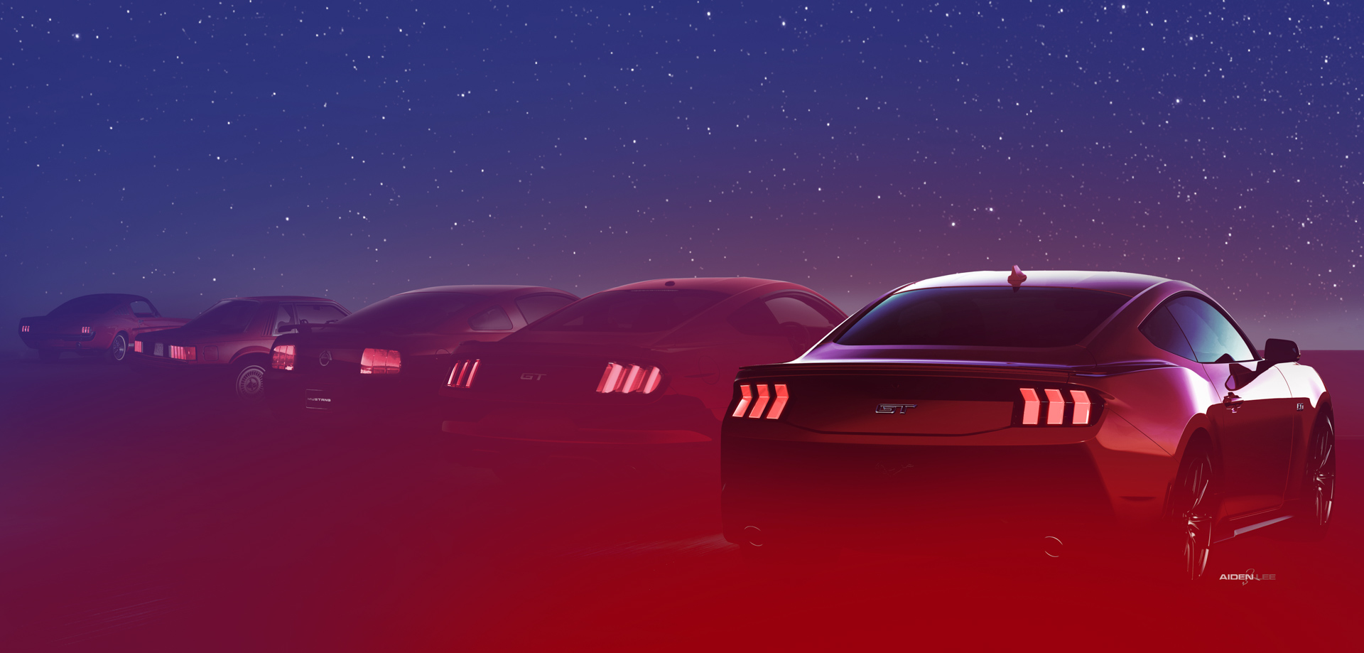 Ford Mustang, 2024 – Design Sketch