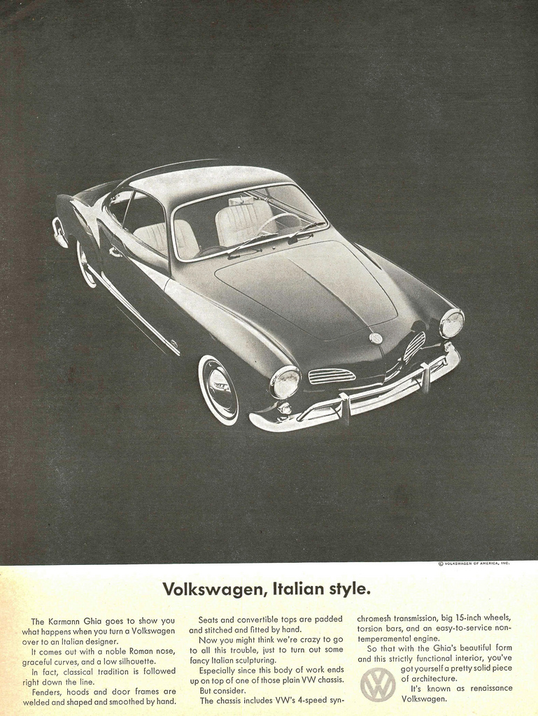 Volkswagen Karmann Ghia - Ad