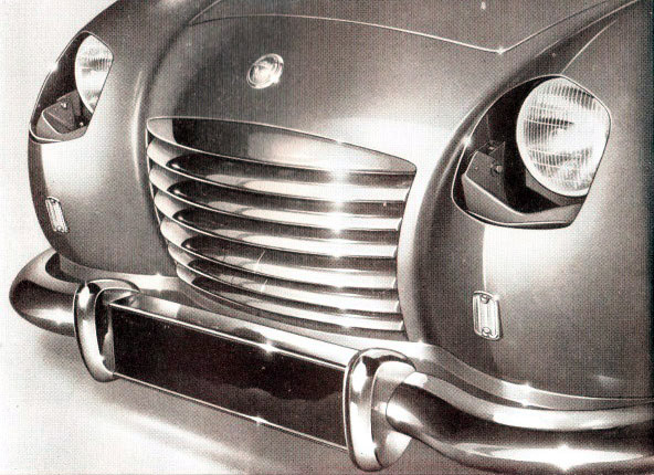 Triumph TRX, 1950 - The concealed headlamps are here shown in the open position