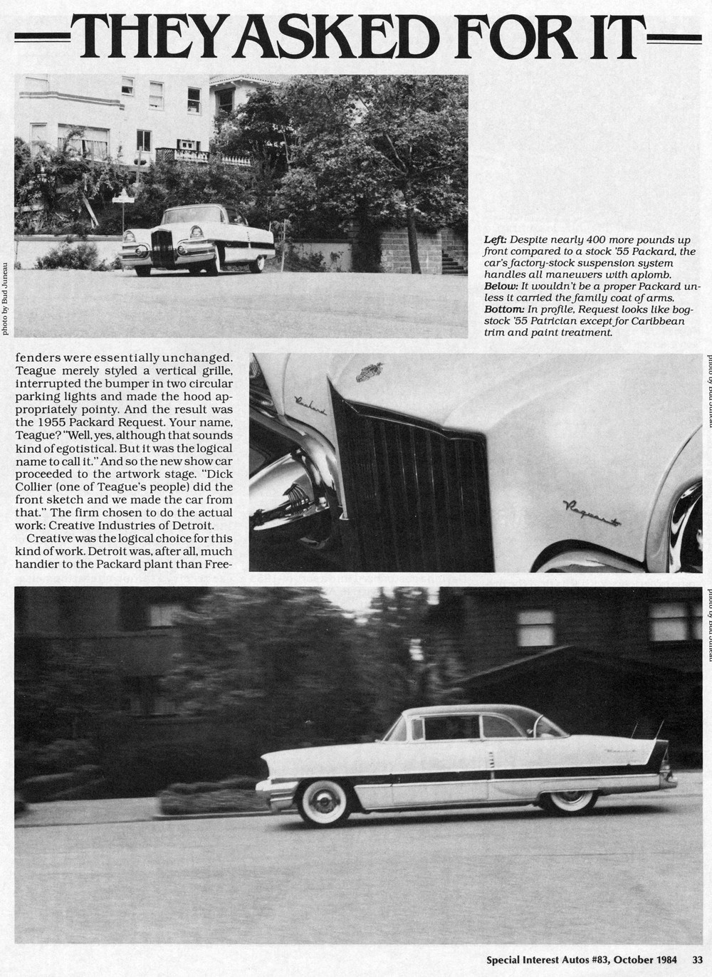 Packard Request, 1955 - Special Interest Autos #83, October 1984
