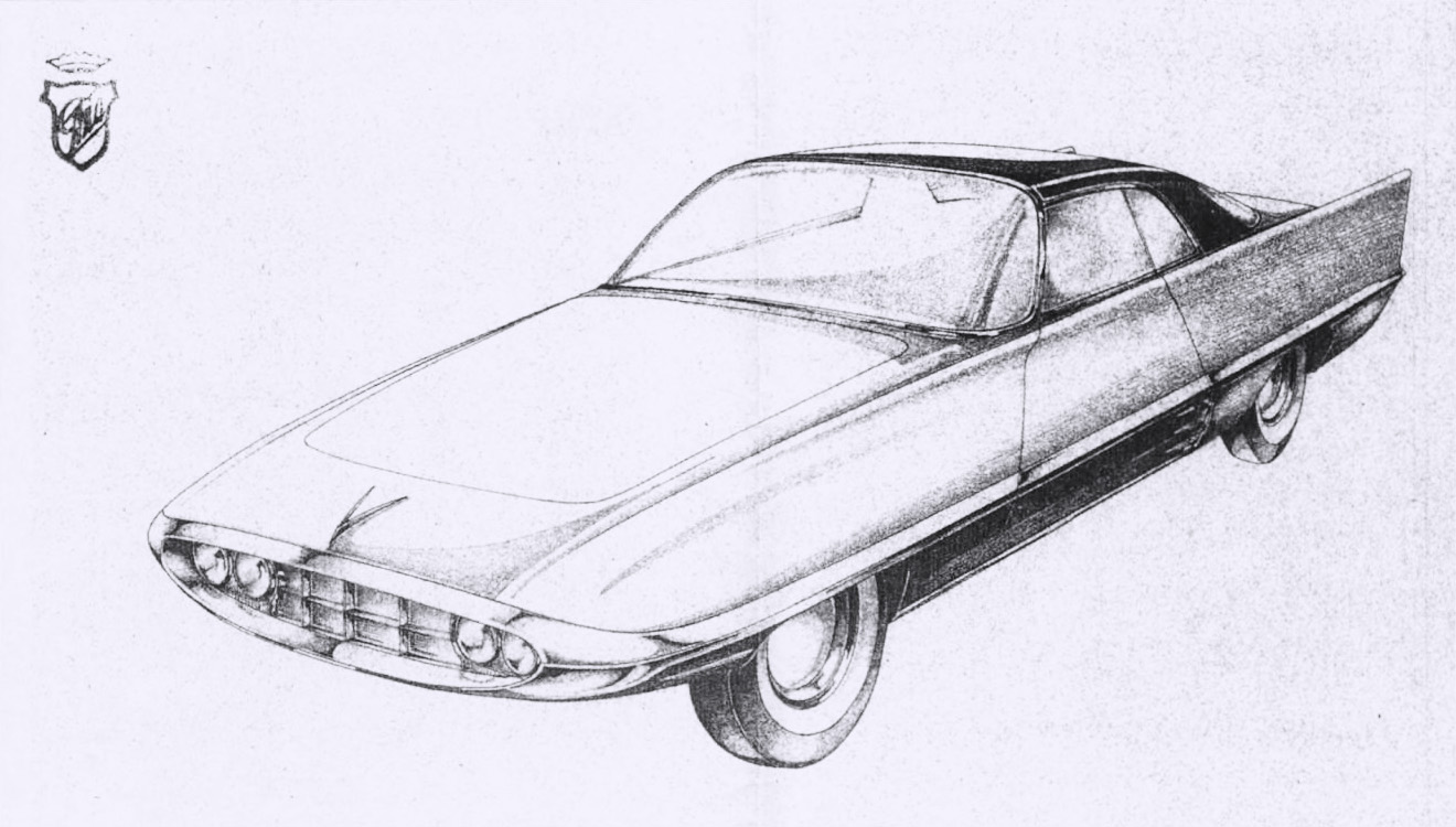 Chrysler Dart (Ghia), 1956 - Rendering
