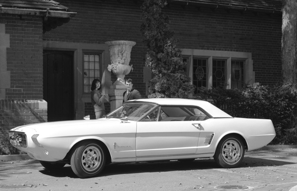 Ford Mustang II Prototype, 1963 - The Mustang II was very close to production. The too-long front clip and too-low windscreen were changed, this X-Car transfixed the automotive press and public. The car still exists today.