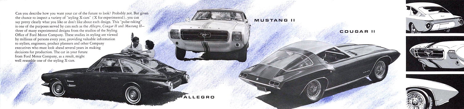 Ford Allegro, Mustang II, Cougar II - Styling X-Cars Brochure