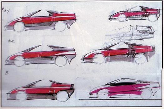 Suzuki RS-1 Concept, 1985 - Design Sketches