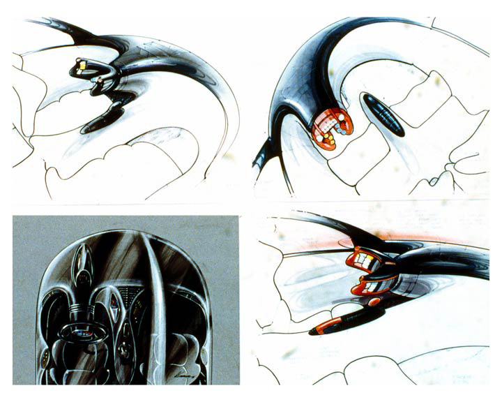 Pontiac Pursuit Concept, 1987 - Design Sketches - Interior