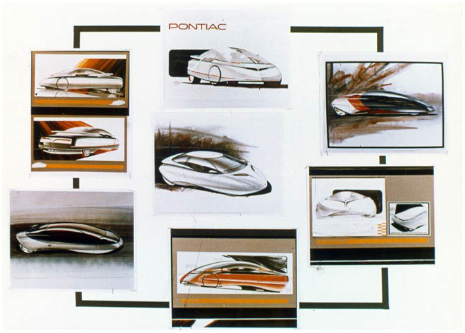 Pontiac Pursuit Concept, 1987 - Design Sketches