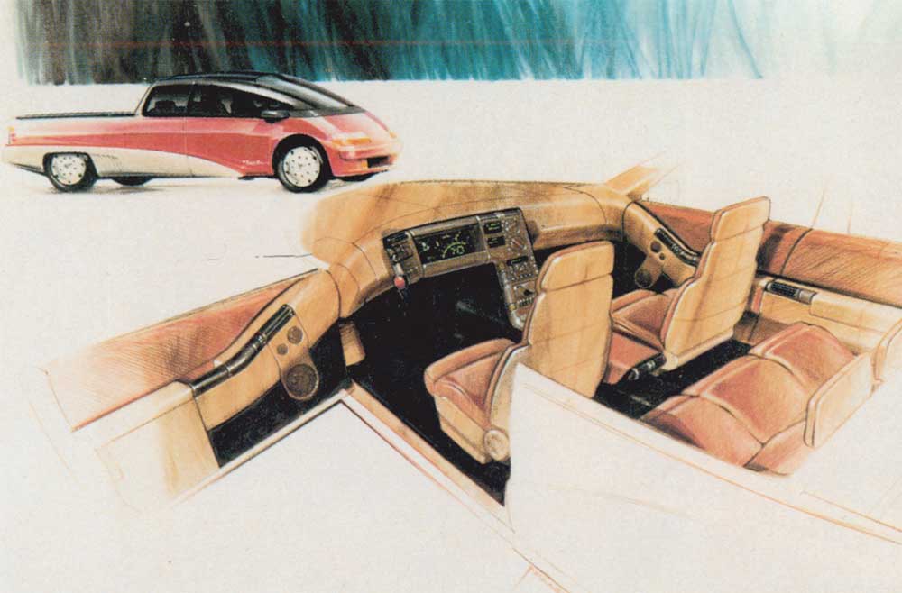 GMC Centaur Concept, 1988 - Design Sketch