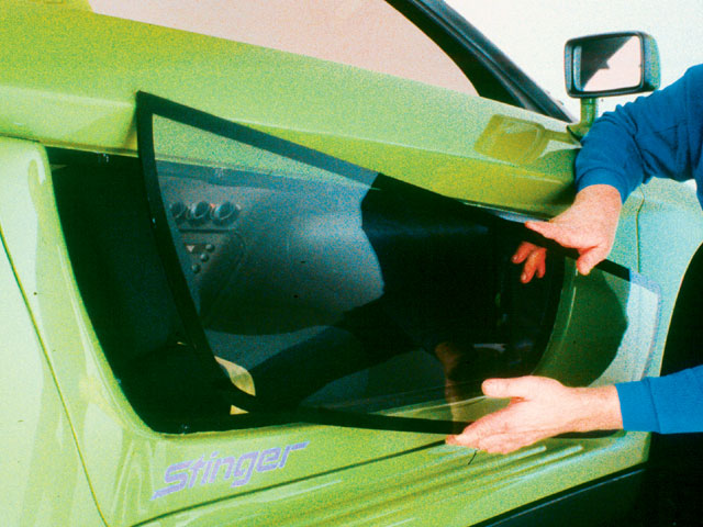 All in all, five panels were removable on the 1989 Pontiac Stinger concept car, including the rear glass.