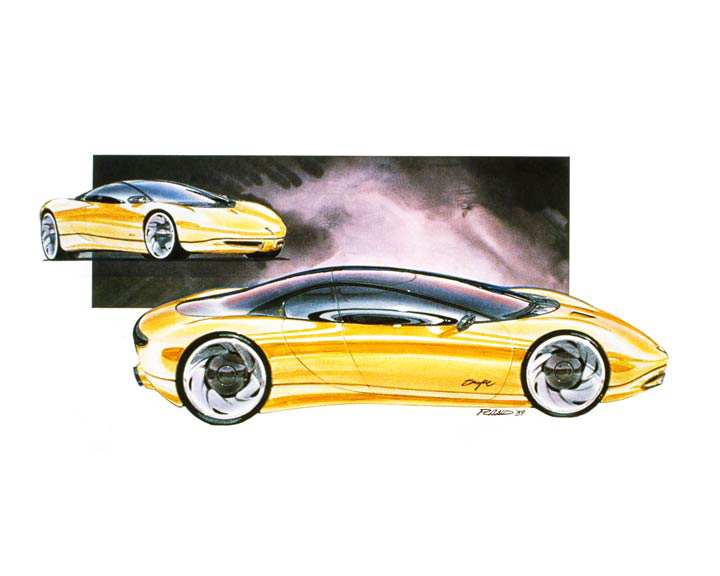 Pontiac Sunfire 2+2, 1990 - Design Sketch