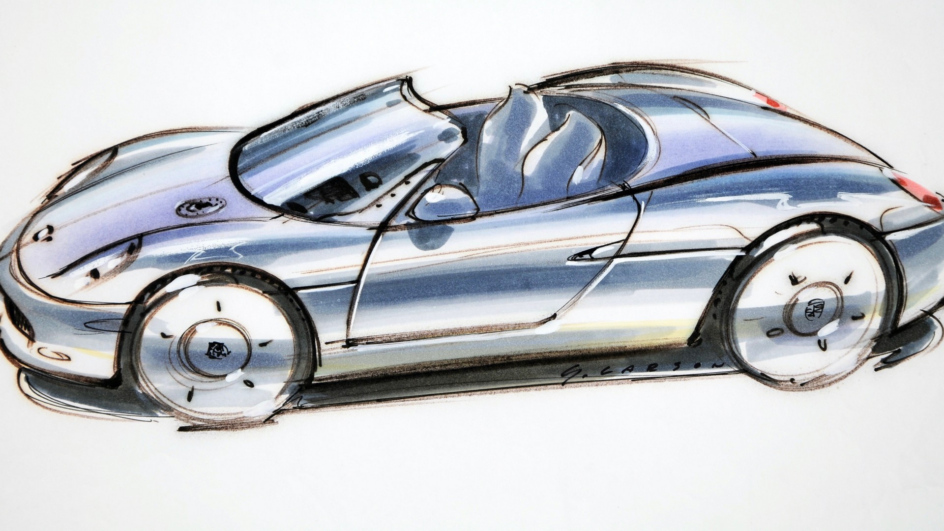 Porsche Boxster – Design Sketch