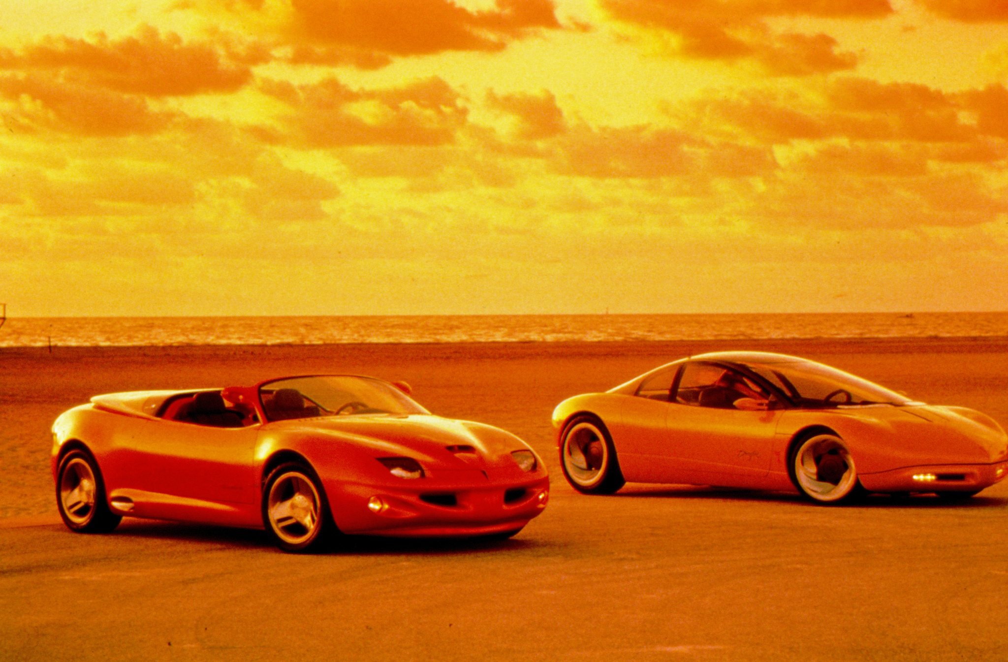 1994 Pontiac Sunfire Speedster and 1990 Sunfire Coupe Concept Cars