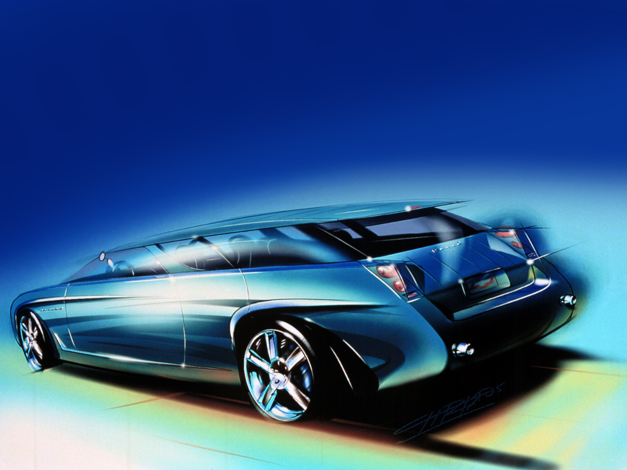 Chevrolet Nomad Concept, 1999 - Design Sketch