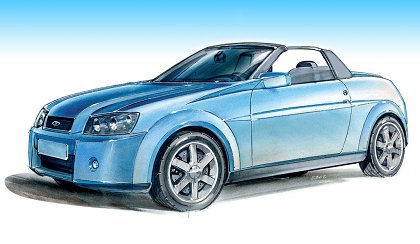 Lada Roadster (Sbarro), 2000 - Design Sketch
