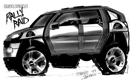 Isuzu GBX Concept, 2001 - Design Sketch