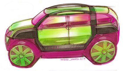 Isuzu GBX Concept, 2001 - Design Sketch