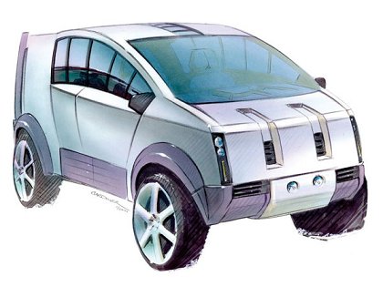 Isuzu Zen Concept, 2001 - Design Sketch