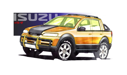 Isuzu Axiom XST Concept, 2002 - Design Sketch