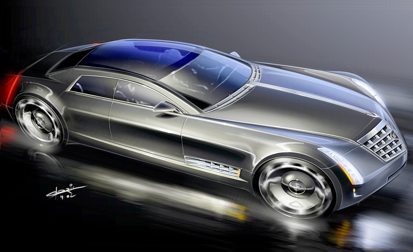 Cadillac Sixteen, 2003 – Design Sketch