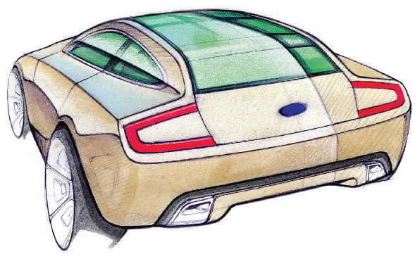 Ford Visos Concept, 2003 - Design Sketch