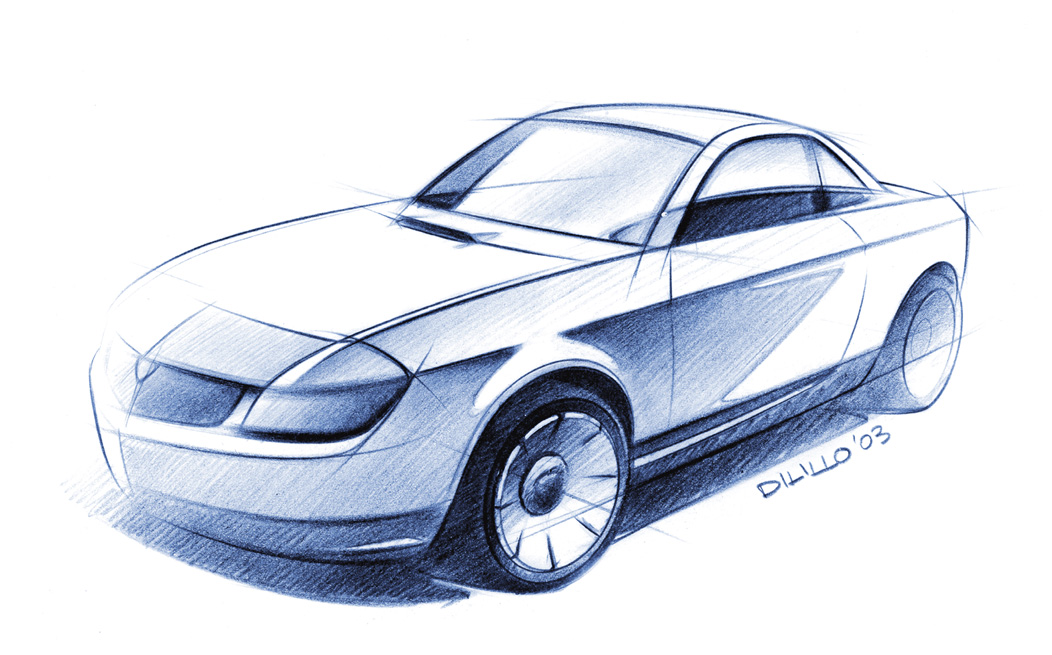 Lancia Fulvia Coupé, 2003 – Design Sketch